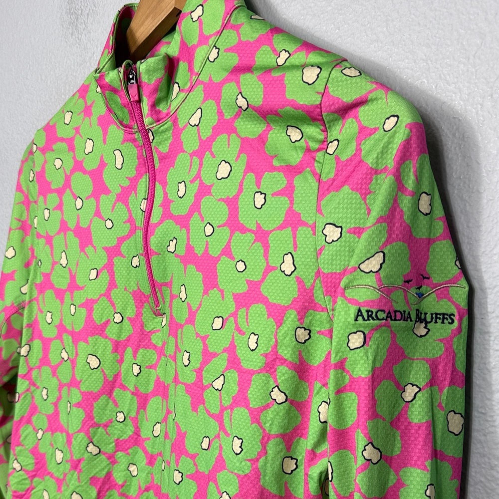 Callaway Women's Floral Quarter-Zip Shirt Arcadia Bluffs